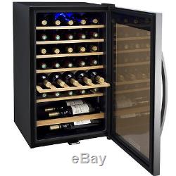 Allavino 34 Bottle Wine Cooler Refrigerator Stainless Steel Glass Door