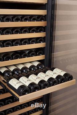 Allavino Classico Series 174 Bottle Wine Cooler Refrigerator Black Glass Door