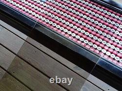 American Flag Table Beer Bottle Cap Coffee Table Glass Top Americana Man Cave
