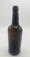 Antique 1850's Black Glass Bottle 11 Pontiled Glass Gall Base Double Taper Lip