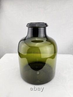 Antique 19th Century French Glass Utility Jar Black Glass Truffle Jar A++quality
