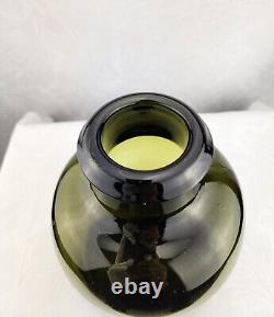 Antique 19th Century French Glass Utility Jar Black Glass Truffle Jar A++quality