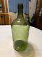 Antique 3 Pc Mold Blown Green Demijohn Bottle 14 1/2 Tall New England Pre-1900s