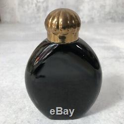 Antique Art Deco NOTTURNO MURY BACCARAT Black Crystal Gold Tone Perfume Bottle
