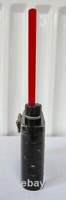 Antique Art Deco Perspex & Glass Perfume Scent Bottle + Stopper Black & Red