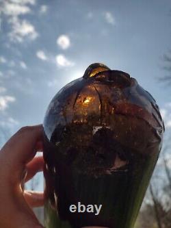 Antique BROKEN Black Glass John Walker Ale From Cincinnati Ohio (As Is)