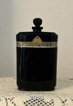 Antique & Collectible- 1922 Nuit De Noel Caron Perfume Black Baccarat Bottle