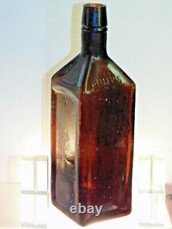 Antique Dr Soule Hop Bitters 1872 Rare Bubbled Honeycomb Adelaide Old Bottle