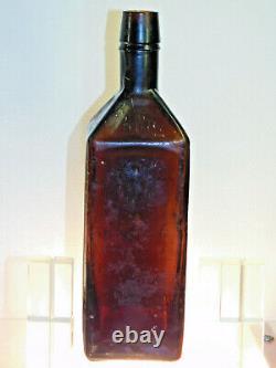 Antique Dr Soule Hop Bitters 1872 Rare Bubbled Honeycomb Adelaide Old Bottle