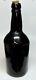 Antique Free Blown Black Glass Bottle Pre-civil War Era Collectible