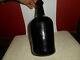Antique Free Blown Black Glass Spirits Bottle Iron Pontil Out Of Round 1850-1880