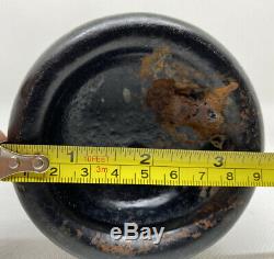 Antique Rum Bottle Black Glass Pre 1880s Shipwreck Find! VERY NICE