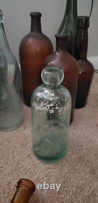 Antique bottles pre 1900 black glass, Some Rare Bottles