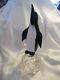 Archimede Seguso Murano For Luxardo Black & White Penguin Decanter Bottle