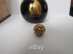 Arpege by Lanvin, black glass bottle with gold stopper, boxed
