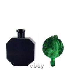 Art Deco Rare Black Glass Collectible Perfume Bottle 1930 H. Hoffmann