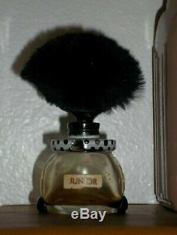 Art Deco antique Vigny perfume bottle Black Character Junior 1920's France