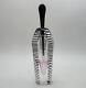 Art Glass Perfume Bottle 7 Black Striped M. Labarbera Fire Island Signed 1987