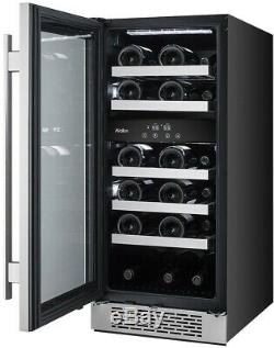 Avallon 23-Bottle 15 in Dual Zone Built Wine Cooler Argon Filled Double Glass