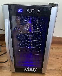 Avalon Bay AB-Wine18S Bottle Freestanding Wine Fridge Black LED Light