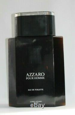 Azzaro Factice Glass Advertising Store Display Perfume Bottle-Black & Silver Top