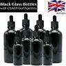 Black Glass Dropper Bottles W Child Proof Pipette Wholesale Eye Drop Oils Liquid