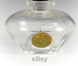 Baccarat CARON LE NARCISSE NOIR Perfume Bottle Flacon with Label, c1920