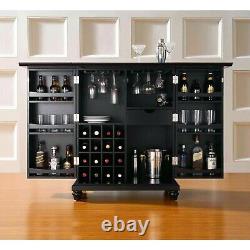 Bar Cabinet Storage Rack Wine Glasses Liquor Bottles Beer Cupboard Living Room C