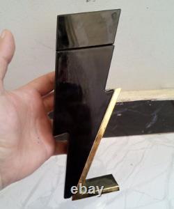Beautiful Black empty glass perfume bottle atomizer featured polygon shape