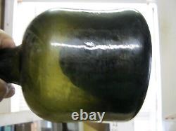 Best Everflorida Keys Dug 1740's Black English Sand Pontil Transaction Mallet