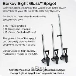 Big Berkey + Glass Spigot & 4 Black Filters + Bottle Bottle + Primer