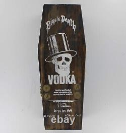 Black Death Vodka 1987 Original 1st withBrown Coffin 750ml Bottle Slash Guns Roses