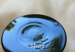 Black Ebony Cambridge Glass DeVilbiss Perfume Cologne Dropper Bottle