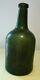 Black Glass Large Porter Bottle W Iridescence 18th Century