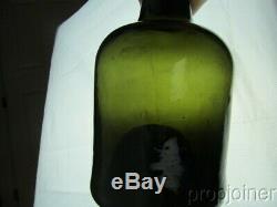 Black Glass Mallet Bottle, Found In Charleston, S. C