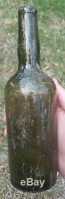 Black Glass Seal Wine Bottle Charleston, SC privy dug