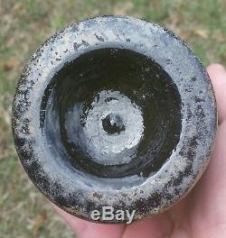 Black Glass Seal Wine Bottle Charleston, SC privy dug