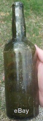 Black Glass Seal Wine Bottle Charleston, SC privy dug