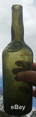 Black Glass Seal Wine Bottle Charleston, SC privy dug