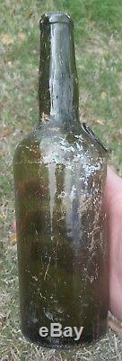 Black Glass Seal Wine Bottle Charleston, SC privy dug