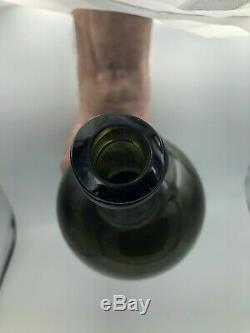 Black Glass mallet (onion) Kick Up With Pontil Base Bottle 1720-1760 String Lip