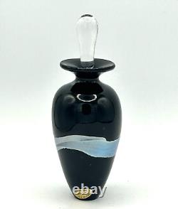 Black Perfume Bottle Robert Held Art Glass Hand Made