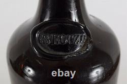 Black Ruby Glass BOTTLE RAKOCZY Seal ex Outerbridge Collection Early 19th C