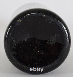 Black Ruby Glass BOTTLE RAKOCZY Seal ex Outerbridge Collection Early 19th C