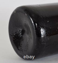 Black Ruby Glass BOTTLE RAKOCZY Seal ex Outerbridge Collection Early 19th C