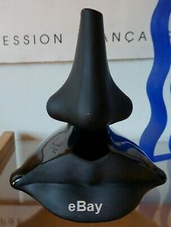 Black Salvador Dali Factice Advertising Perfume Glass Bottle Lips