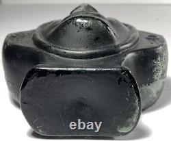 Black Vase Glass Vintage HRARAL Collectible Liquor Bottle (Rare) Empty