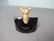 Bvlgari Jasmin Noir Perfume Black Glass Bottle Spray 3 1/4 Tall Aa4 Vh