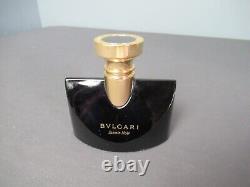 Bvlgari Jasmin Noir Perfume Black Glass Bottle Spray 3 1/4 tall aa4 vh