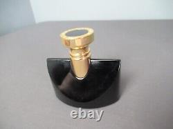 Bvlgari Jasmin Noir Perfume Black Glass Bottle Spray 3 1/4 tall aa4 vh